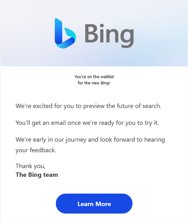 ChatGPT新版Bing开启测试招募：在Edge解锁完整体验