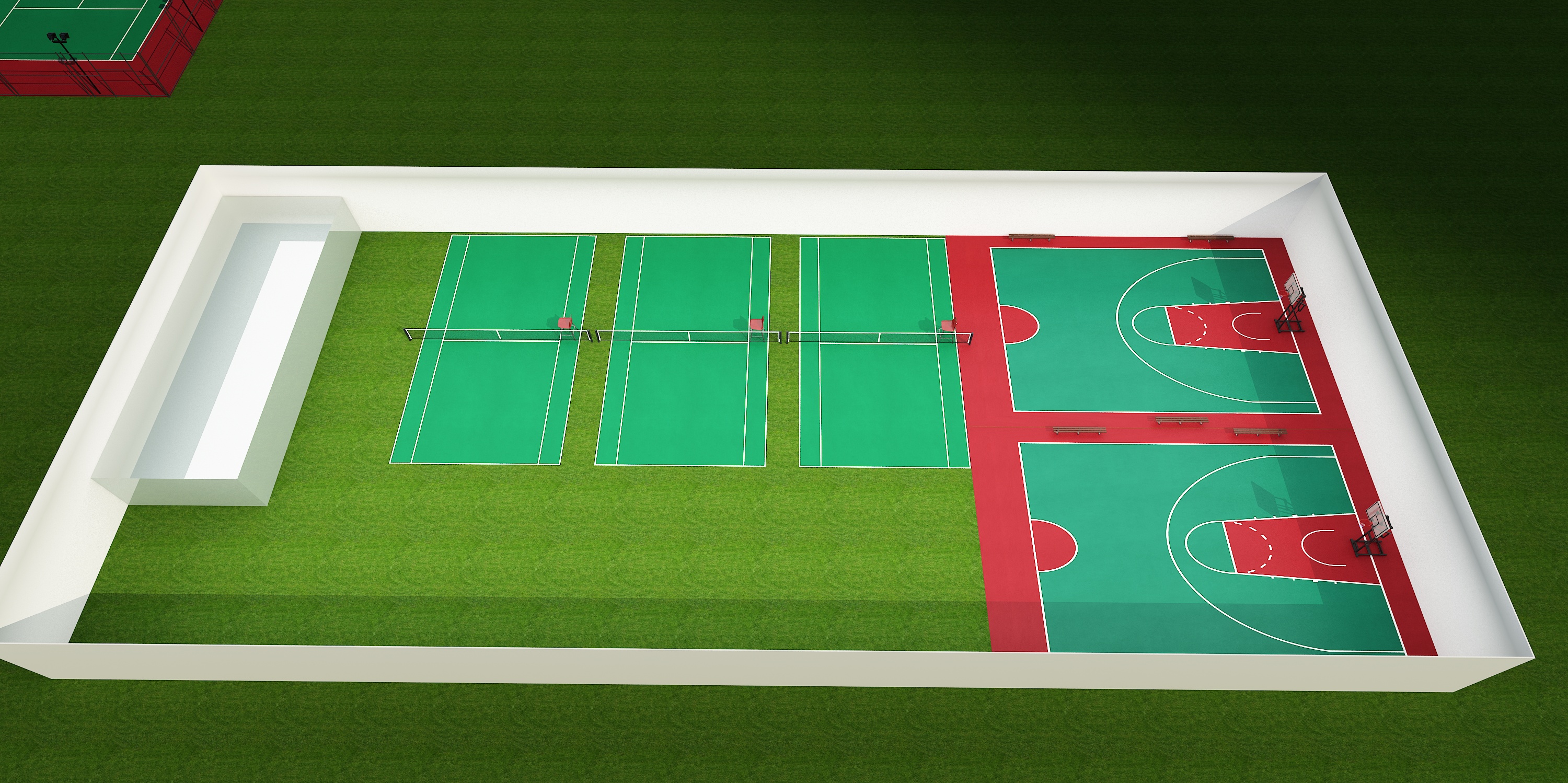 网球场地标准尺寸
