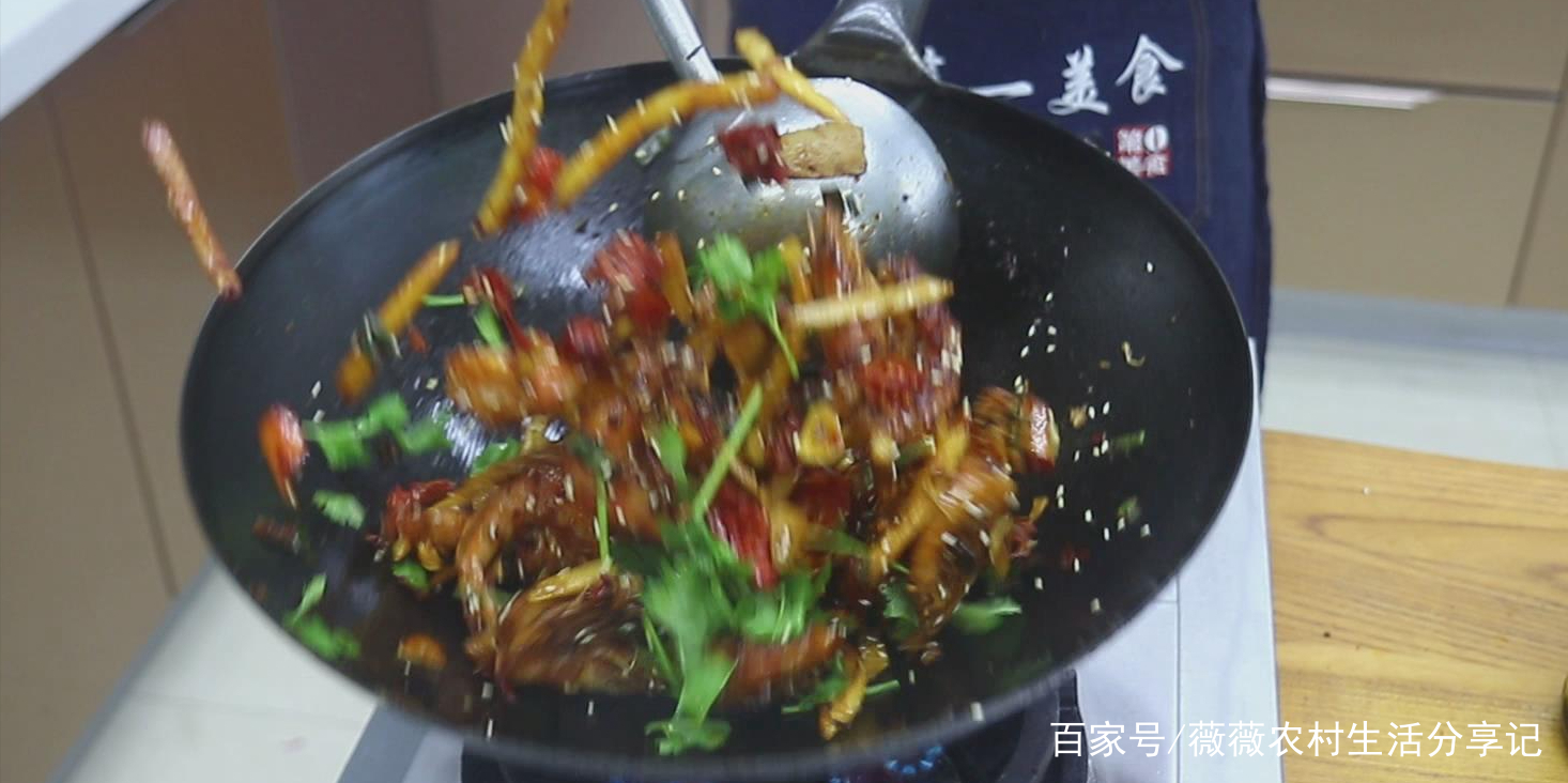 干锅虾的家常做法