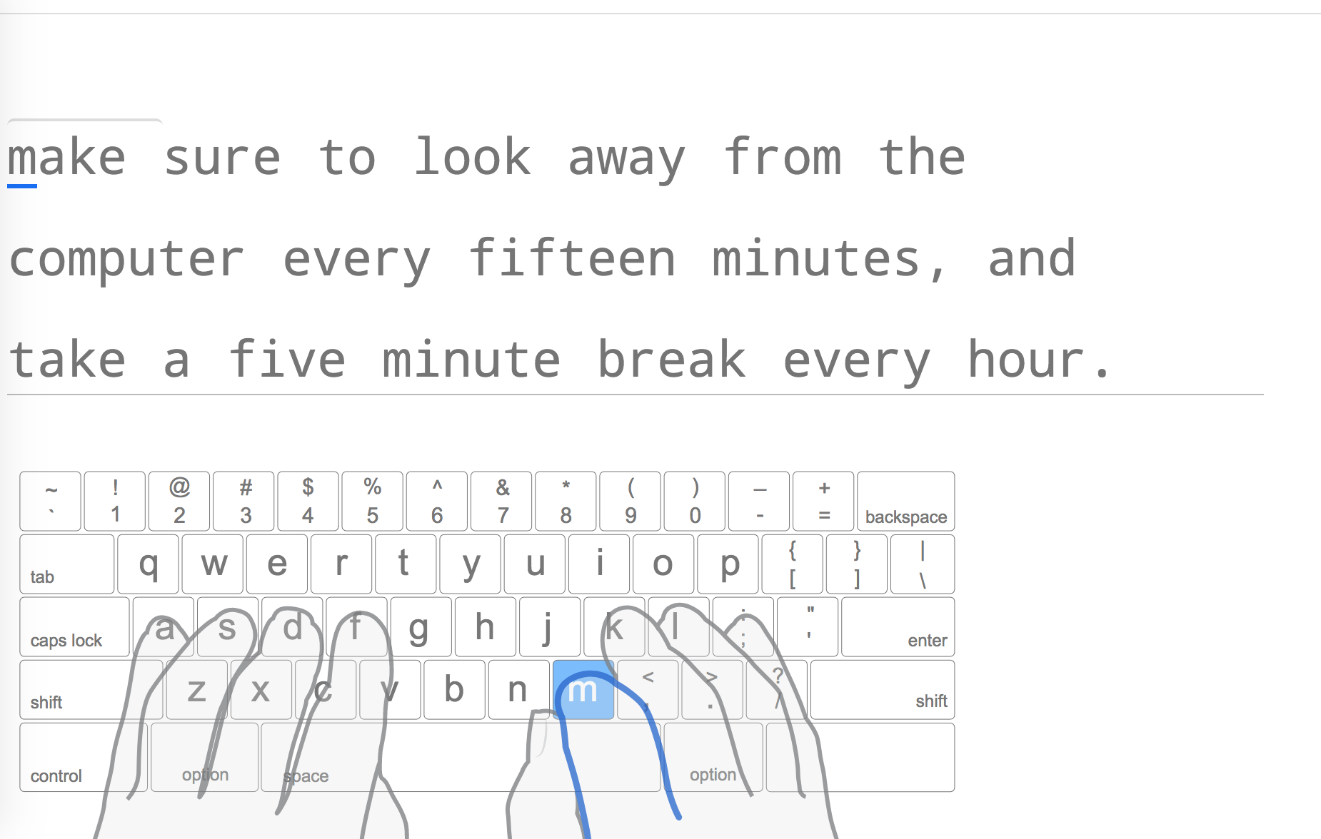 键盘打字指法